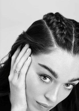 foto cuoio capelluto con treccia