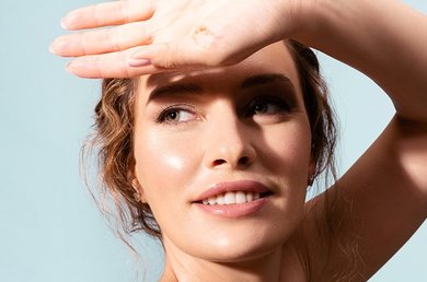 Volto in primo piano di una donna