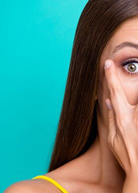 Volto in primo piano di una donna