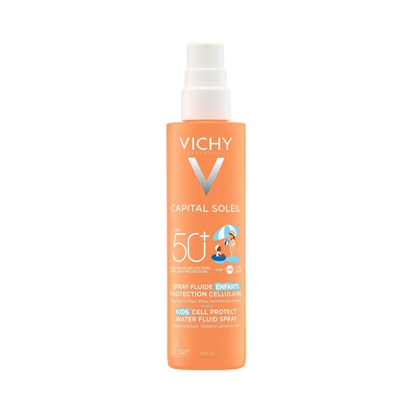 CAPITAL SOLEIL CELL PROTECT FLUIDO ULTRALEGGERO SPRAY PER BAMBINI SPF 50+